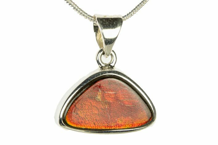 Stunning Ammolite Pendant (Necklace) - Sterling Silver #279995